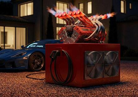 Esclusivo: la Ferrari Luce si potrà ricaricare con il V12: un Charger HPC che non conosce il silenzio. L'urlo del passato per la scossa del futuro