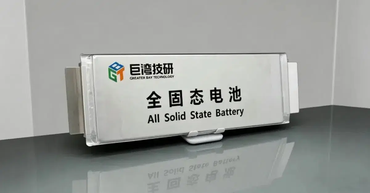 Batterie allo stato solido, la cinese Greater Bay Technology accelera: produzione di massa attesa nel 2026