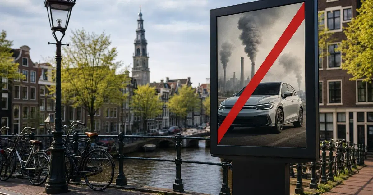Stop alle pubblicit&agrave; di auto benzina e diesel ad Amsterdam: &egrave; la prima citt&agrave; in Europa