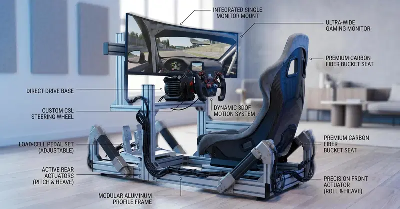Simracing 2026: come allestire la postazione perfetta (da 300&euro; a 5.000&euro;)