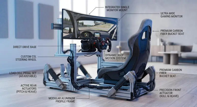 Simracing 2026: come allestire la postazione perfetta (da 300&euro; a 5.000&euro;)