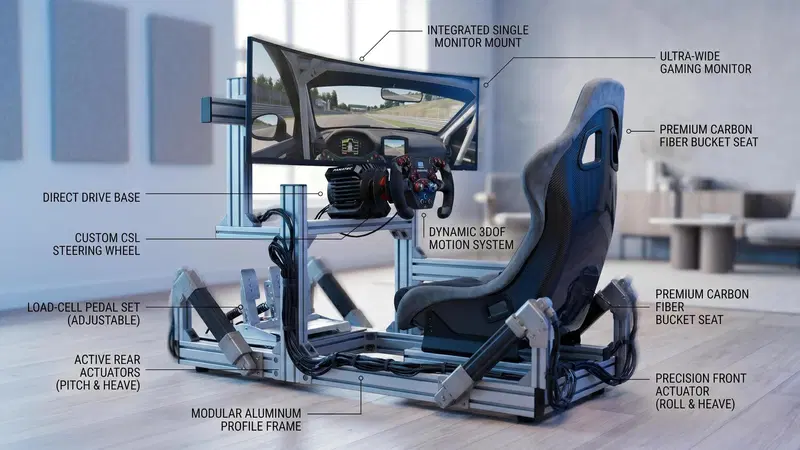 Simracing 2026: come allestire la postazione perfetta (da 300&euro; a 5.000&euro;)