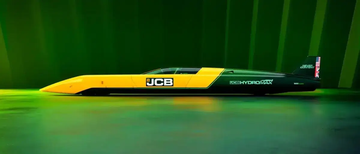 JCB Hydromax, la sfida folle dell'idrogeno a 563 km/h: il colosso britannico torna a Bonneville (4)