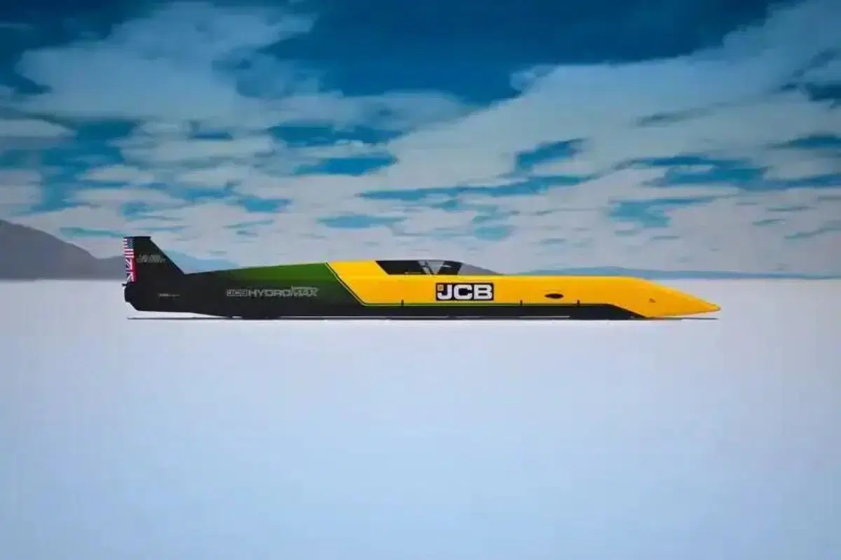JCB Hydromax, la sfida folle dell'idrogeno a 563 km/h: il colosso britannico torna a Bonneville (5)