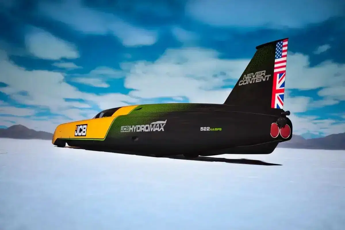JCB Hydromax, la sfida folle dell'idrogeno a 563 km/h: il colosso britannico torna a Bonneville (9)