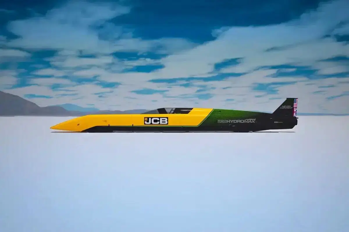 JCB Hydromax, la sfida folle dell'idrogeno a 563 km/h: il colosso britannico torna a Bonneville (10)