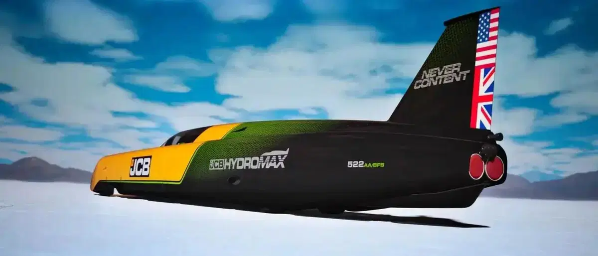 JCB Hydromax, la sfida folle dell'idrogeno a 563 km/h: il colosso britannico torna a Bonneville (11)