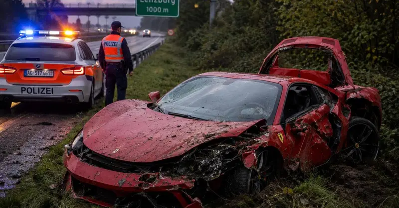 Schianta la Ferrari e la abbandona sull&rsquo;autostrada: rintracciato a casa, resta in silenzio