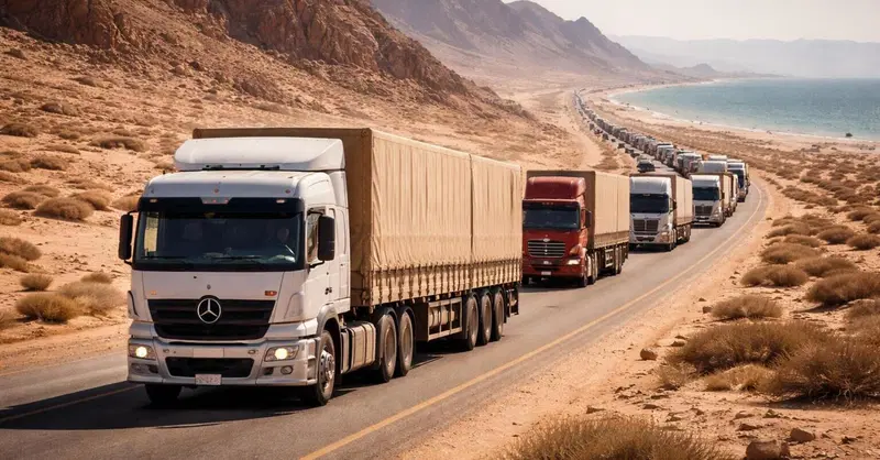 Crisi di Hormuz, migliaia di camion nel deserto al posto delle navi: come il Golfo sta riscrivendo le rotte del commercio globale