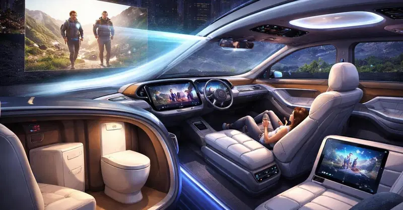 Fari che proiettano film, abitacoli come salotti e wc interni: ecco le nuove frontiere delle auto cinesi (oltre l'hi-tech)