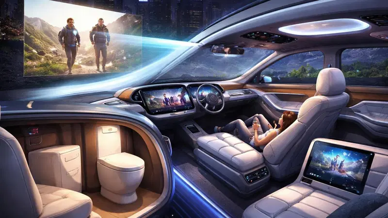 Fari che proiettano film, abitacoli come salotti e wc interni: ecco le nuove frontiere delle auto cinesi (oltre l'hi-tech)