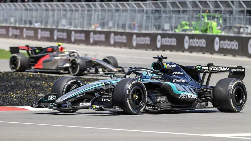 F1, Follia sul traguardo a Montreal! Russell artiglia la Sprint, Antonelli tradito e Hamilton bacia il Muro dei Campioni
