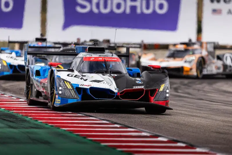 Laguna Seca (USA), 1-3 May 2026. IMSA WeatherTech SportsCar Championship, IWSC, #25 BMW M Hybrid V8, GTP, LMDh, BMW M Team WRT, Philipp Eng, Marco Wittmann.
