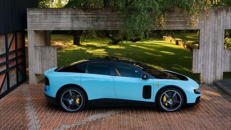 Ferrari Luce di profilo