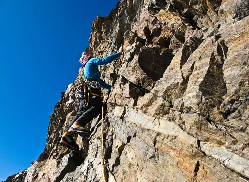 Herv&eacute; Barmasse sul Monte Rosa