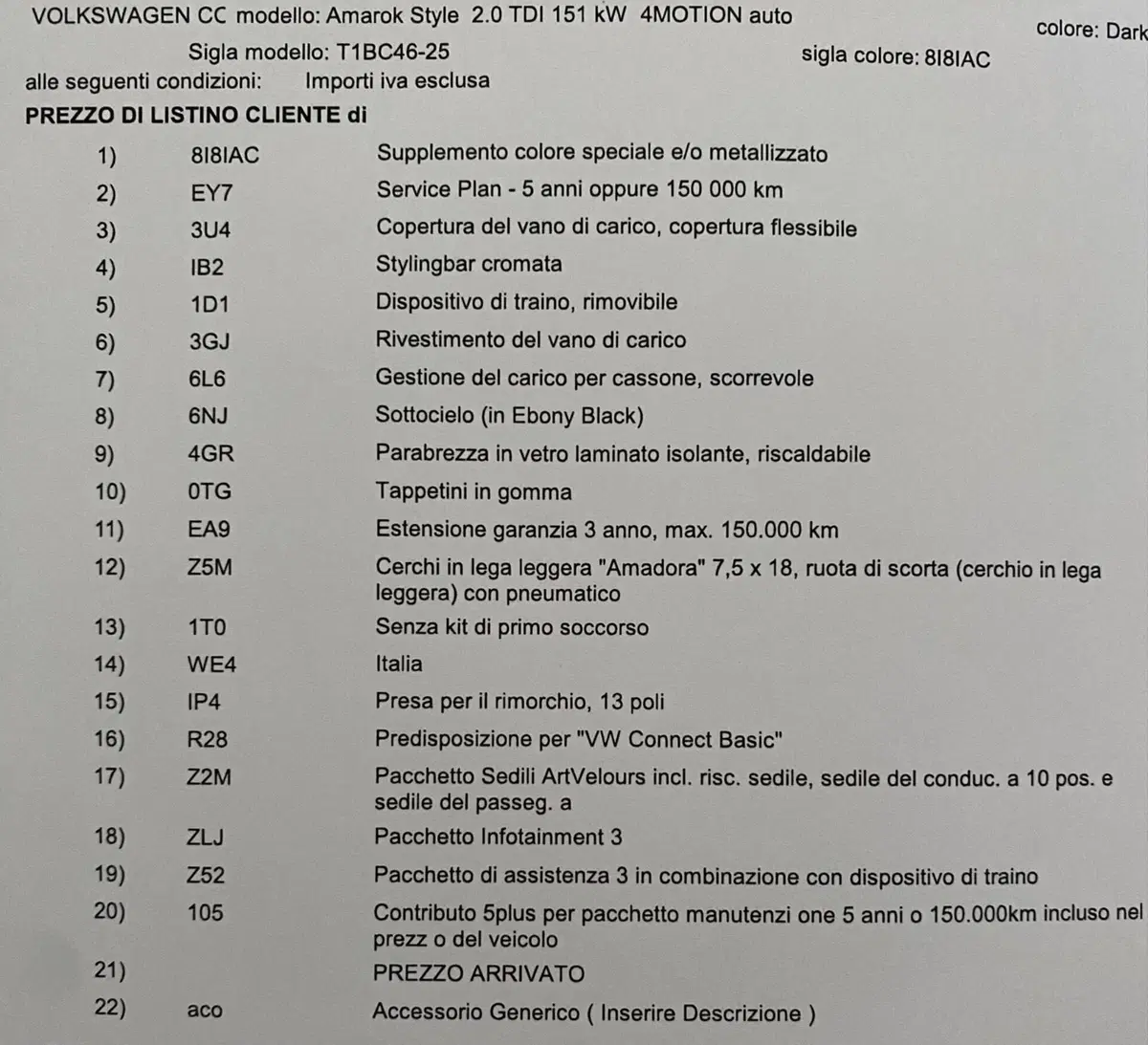 Volkswagen Amarok usata a Pavia (9)