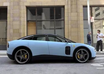Ferrari Luce nel mondo reale, ecco come appare su strada