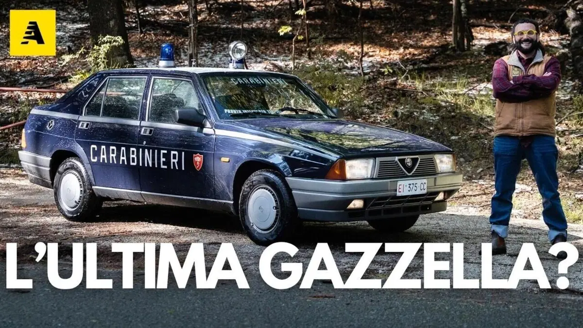 La pi&ugrave; grande GAZZELLA dei CARABINIERI di tutti i TEMPI? ALFA ROMEO 75 1.8 [VIDEO]