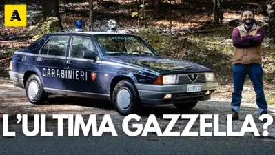 La pi&ugrave; grande GAZZELLA dei CARABINIERI di tutti i TEMPI? ALFA ROMEO 75 1.8 [VIDEO]