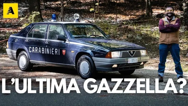 La pi&ugrave; grande GAZZELLA dei CARABINIERI di tutti i TEMPI? ALFA ROMEO 75 1.8 [VIDEO]