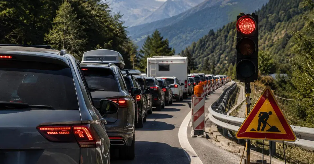 Turisti bloccati nel traffico del rientro: ore di coda dalla montagna per un semaforo &ldquo;che non conosce la domenica&rdquo;
