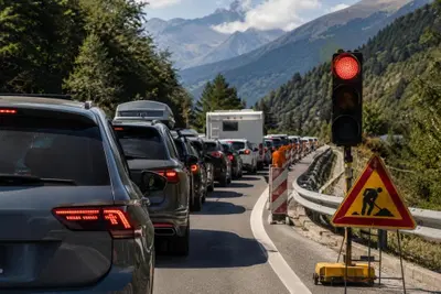 Turisti bloccati nel traffico del rientro: ore di coda dalla montagna per un semaforo &ldquo;che non conosce la domenica&rdquo;