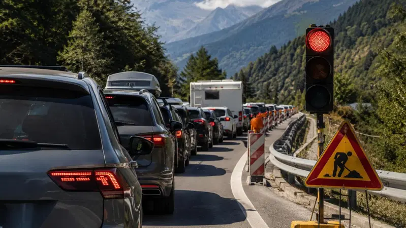 Turisti bloccati nel traffico del rientro: ore di coda dalla montagna per un semaforo &ldquo;che non conosce la domenica&rdquo;