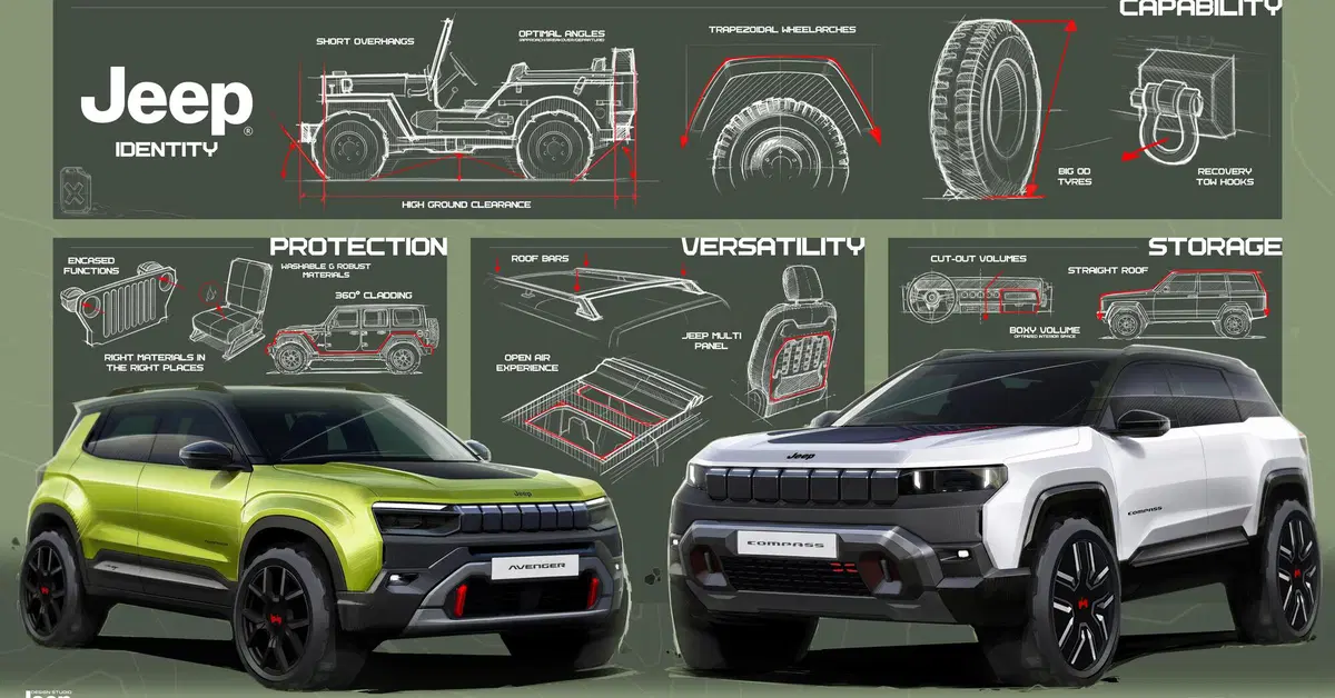 Nuova Jeep Avenger e Compass, ecco cosa c'&egrave; dietro il loro inconfondibile design