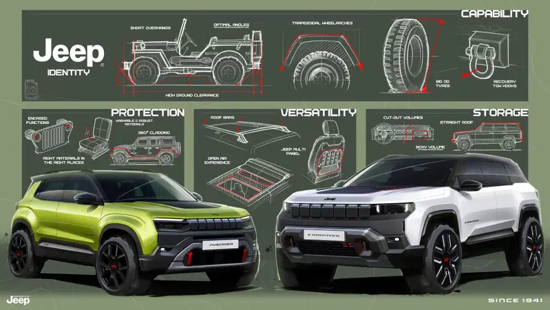 Nuova Jeep Avenger e Compass, ecco cosa c'&egrave; dietro il loro inconfondibile design