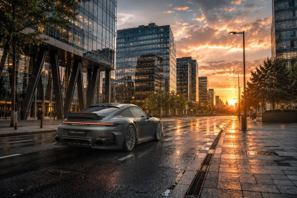 Porsche 911 Turbo S, arriva il kit TECHART da 811 CV: cambia tutto, dal design al sound (2)