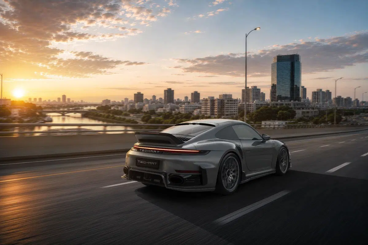 Porsche 911 Turbo S, arriva il kit TECHART da 811 CV: cambia tutto, dal design al sound (3)