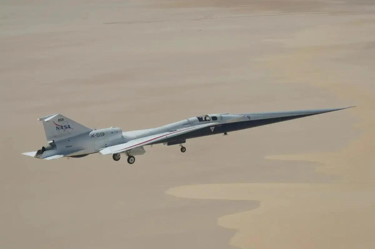 X-59, l'erede silenzioso del Concorde: la NASA vola a Mach 1.4 sopra i 55.000 piedi