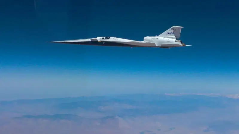 X-59, l'erede silenzioso del Concorde: la NASA vola a Mach 1.4 sopra i 55.000 piedi