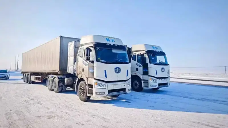 Camion FAW Jiefang in condizione estreme