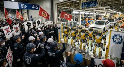 Umani contro Umanoidi: in Hyundai scoppia il primo sciopero della storia contro i robot in fabbrica