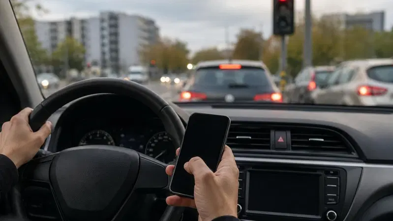 Cellulare al semaforo rosso: perch&eacute; rischi fino a 1.000 euro di multa anche se l'auto &egrave; ferma
