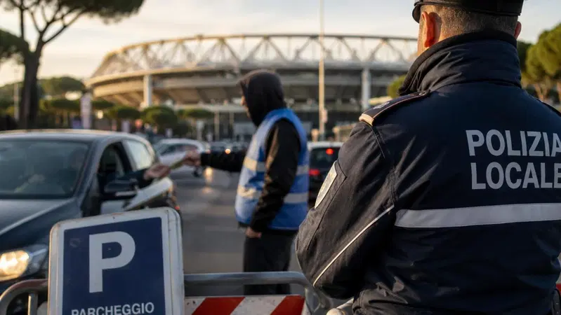 Parcheggiatori abusivi, maxi operazione a Roma: cos&igrave; ingannavano gli automobilisti