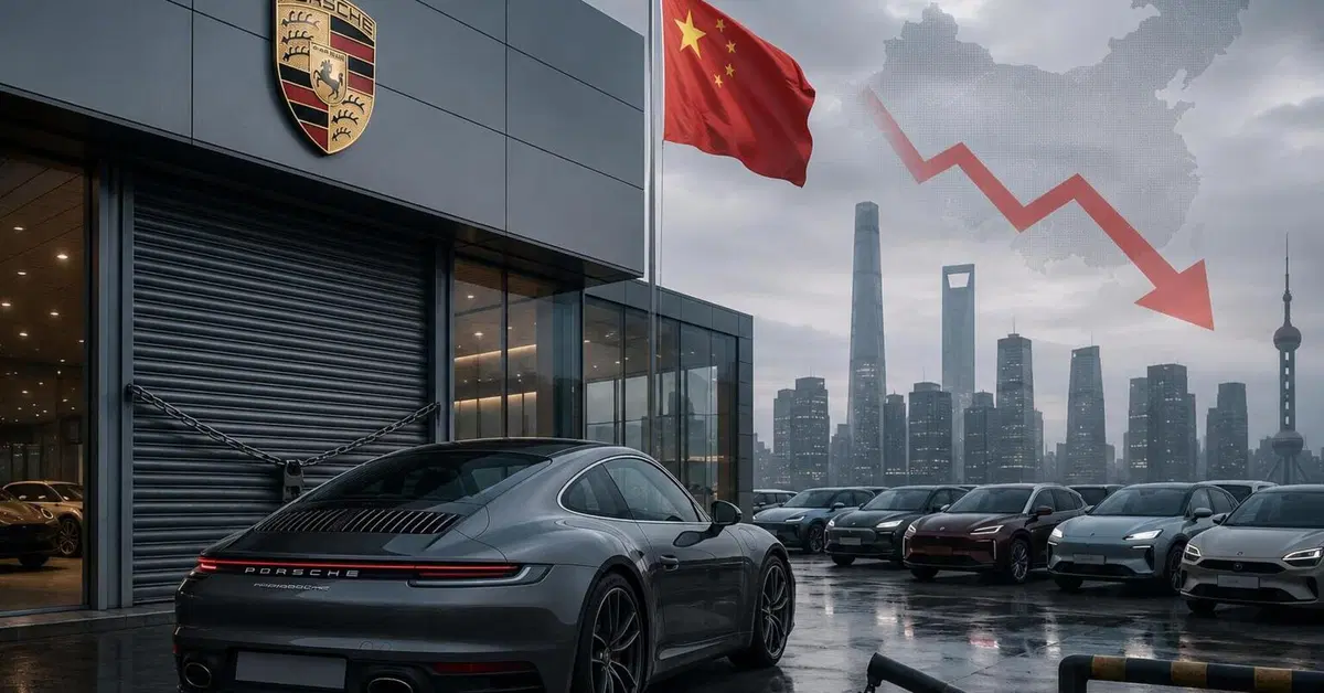 Porsche cambia strategia in Cina: chiudono le concessionarie mentre il mercato si trasforma