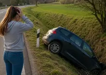 Prende la patente e dopo poche ore finisce in un fosso: ecco cosa è successo