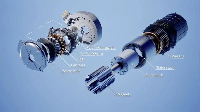 Motore elettrico a flusso assiale