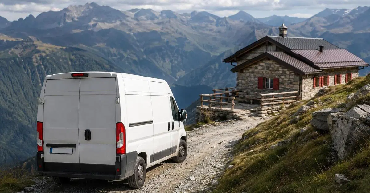 Il navigatore porta un furgone di Mondo Convenienza fino a 2.000 metri: finisce su una strada di montagna