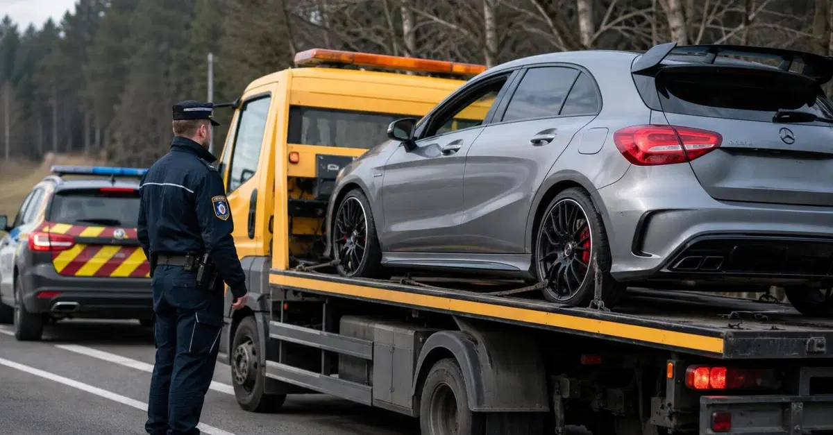 Mercedes AMG a 208 km/h, fermato un 19enne: patente ritirata e auto sequestrata