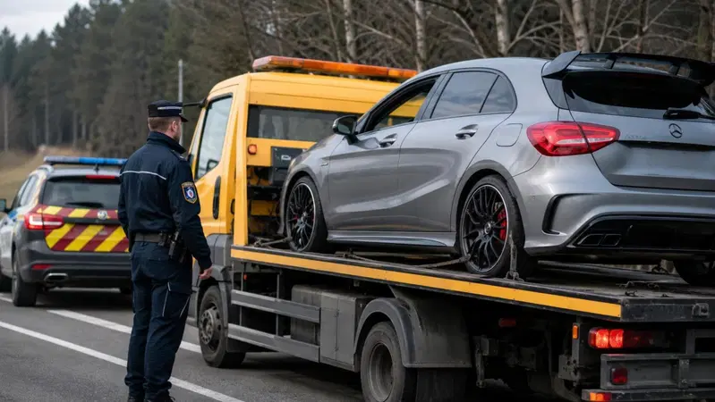 Mercedes AMG a 208 km/h, fermato un 19enne: patente ritirata e auto sequestrata