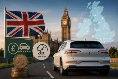 Auto elettriche, nel Regno Unito arriva la tassa a chilometraggio: 3 penny per ogni miglio dal 2028