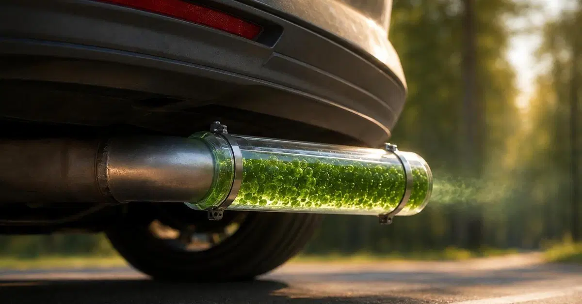 Un biofiltro a microalghe nel tubo di scarico: la fotosintesi pu&ograve; abbattere la CO2 dell'auto?