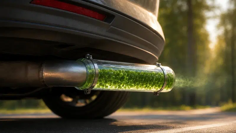 Un biofiltro a microalghe nel tubo di scarico: la fotosintesi pu&ograve; abbattere la CO2 dell'auto?