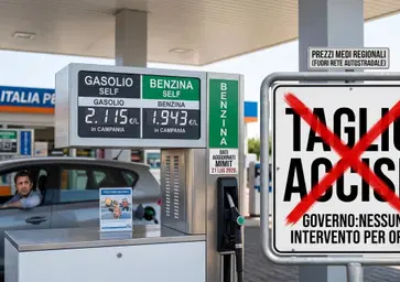 Carburanti, diesel oltre i 2,10 €/l: dal Governo nessun taglio delle accise in vista