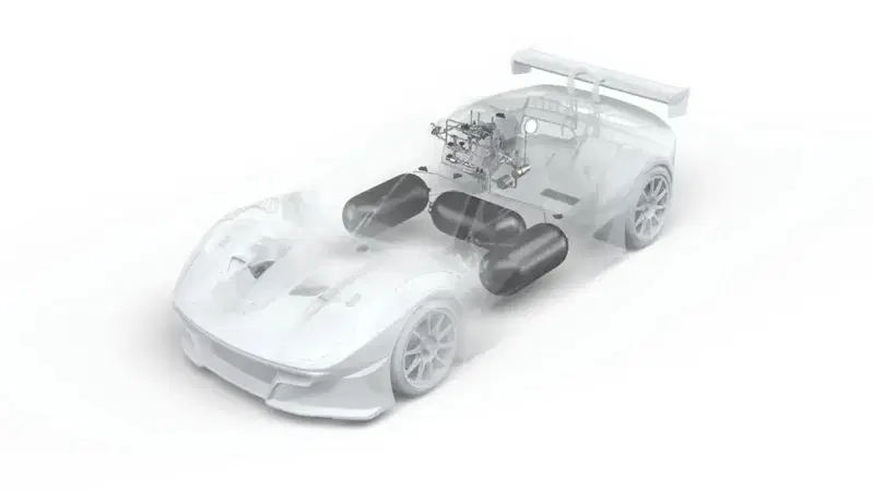 I serbatoi della Ligier JS2 RH2