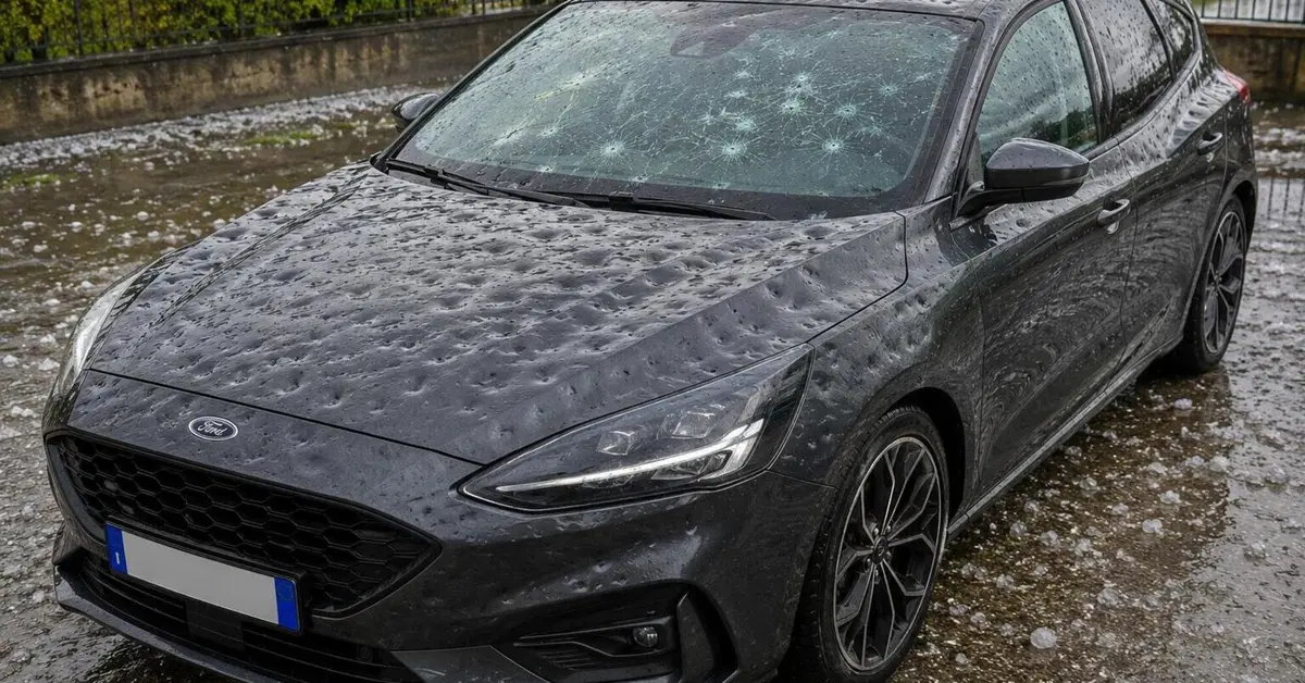 Grandine e auto parcheggiata in strada: ecco come proteggerla