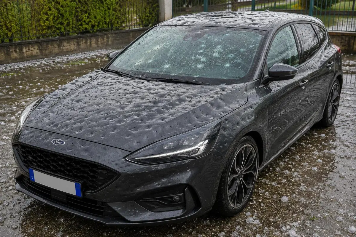 Grandine e auto parcheggiata in strada: ecco come proteggerla